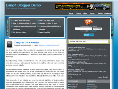 Langit Blogger template thumbnail