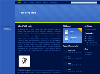 Dark Theme WordPress theme thumbnail