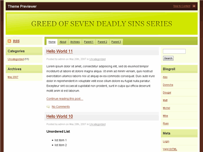Greed WordPress theme thumbnail