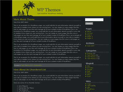 Green Love WordPress theme thumbnail