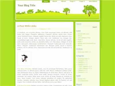 Greenery Wordpress Themes