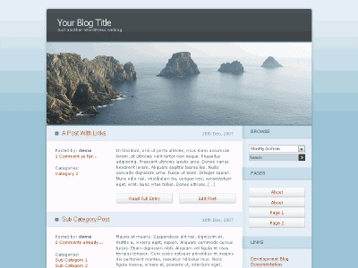 Ocean Mist WordPress theme thumbnail