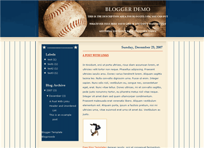 Click to enlarge Road To October Blogger template