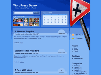 Sign WordPress theme thumbnail