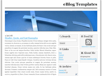 Click to enlarge Grey Press Blogger template