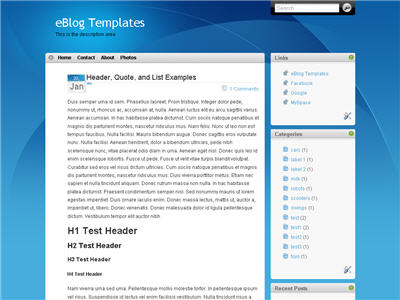 Click to enlarge iTheme Blogger template