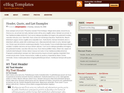 Click to enlarge WP Premium Blogger template