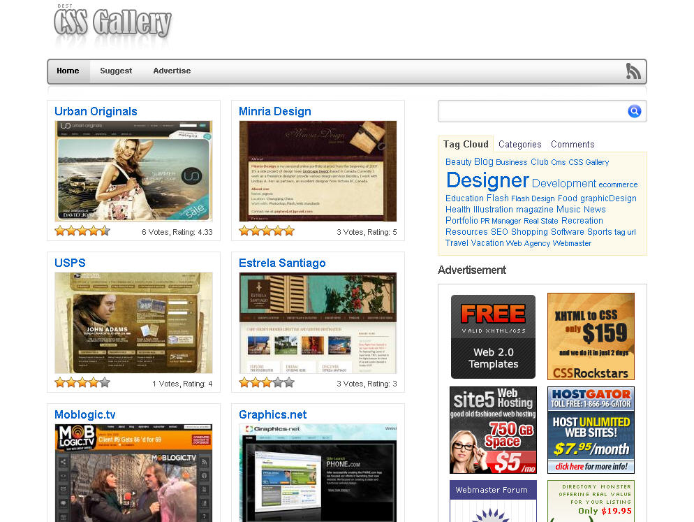 gallery templates