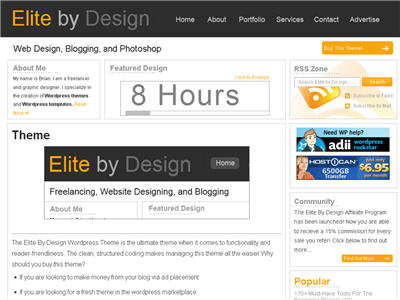 Elite By Design WordPress theme thumbnail