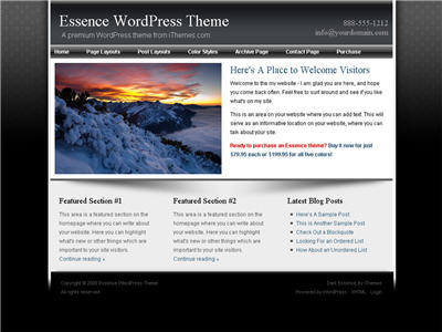 Essence Series WordPress theme thumbnail