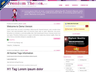 LaWondar WordPress theme thumbnail LaWondar WordPress theme thumbnail