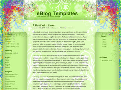 Rainbow Garden WordPress theme thumbnail