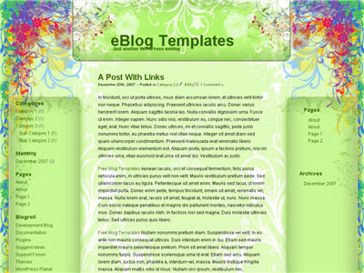 Rainbow Garden WordPress theme thumbnail Rainbow Garden WordPress theme thumbnail