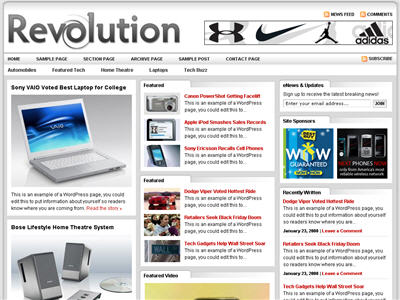 Revolution Tech WordPress theme thumbnail