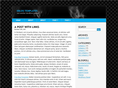 Blue Space WordPress theme thumbnail