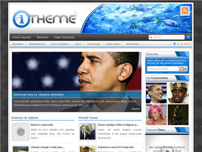 One WordPress theme thumbnail